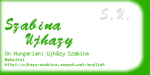 szabina ujhazy business card