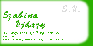 szabina ujhazy business card